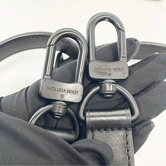 Louis Vuitton Black Monogram Embossed Leather Soft Trunk Crossbody Bag - Picture 10 of 12